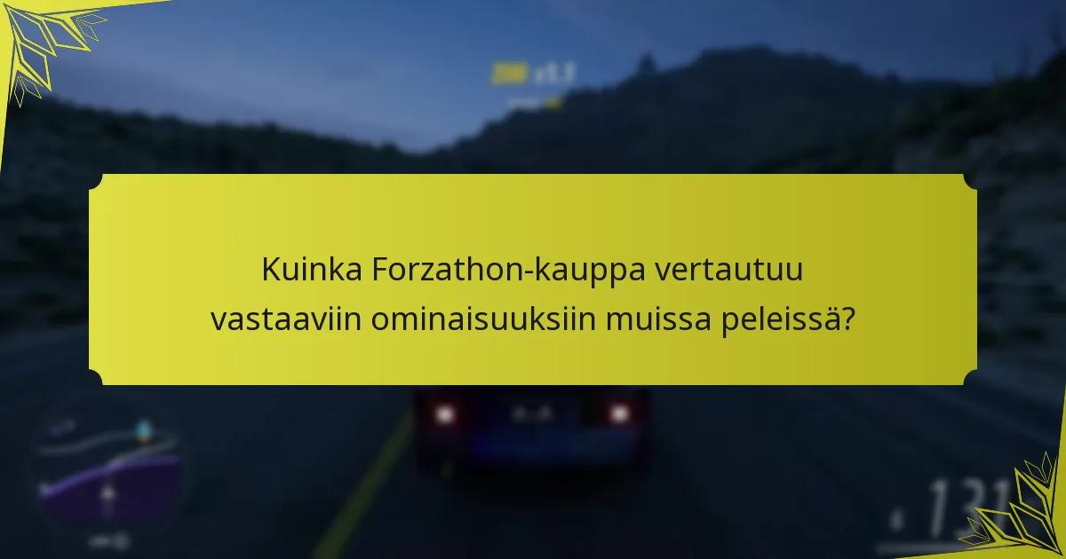 Kuinka Forzathon-kauppa parantaa pelaajien osallistumista?