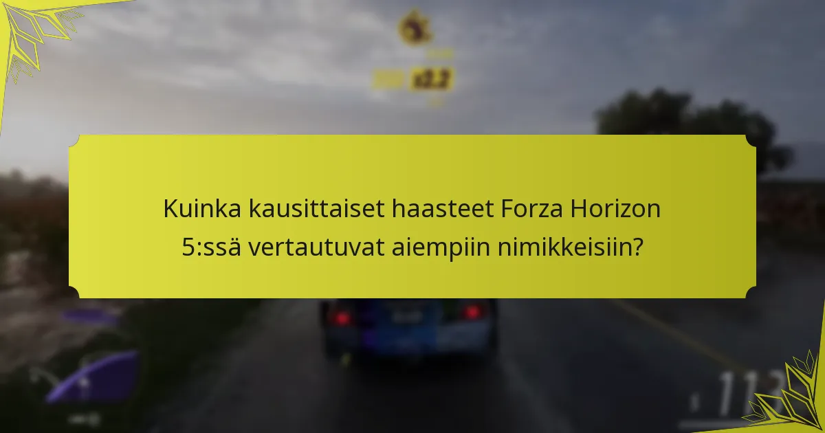 Mitkä ovat Forza Horizon 5:n kausittaisten haasteiden palkintotasot?