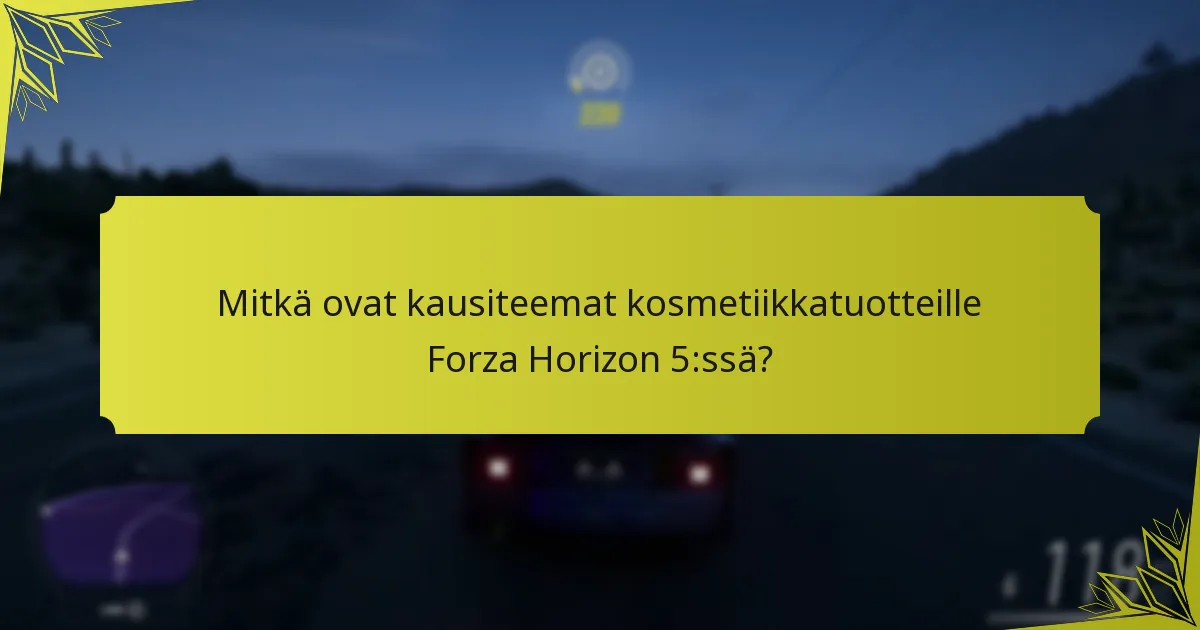 Kuinka pelaajat voivat vaihtaa tai jakaa kosmetiikkatuotteita Forza Horizon 5:ssä?